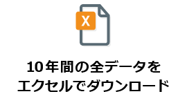 10年間の全データをエクセルでダウンロード